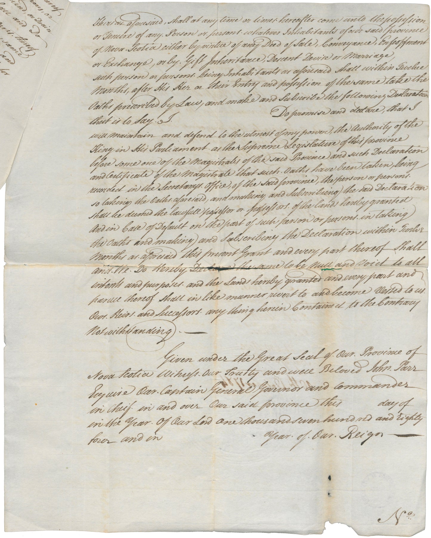 Nova Scotia Land Papers