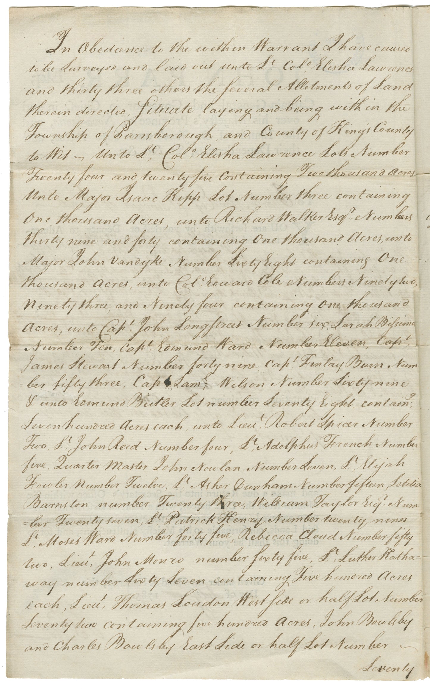 Nova Scotia Land Papers