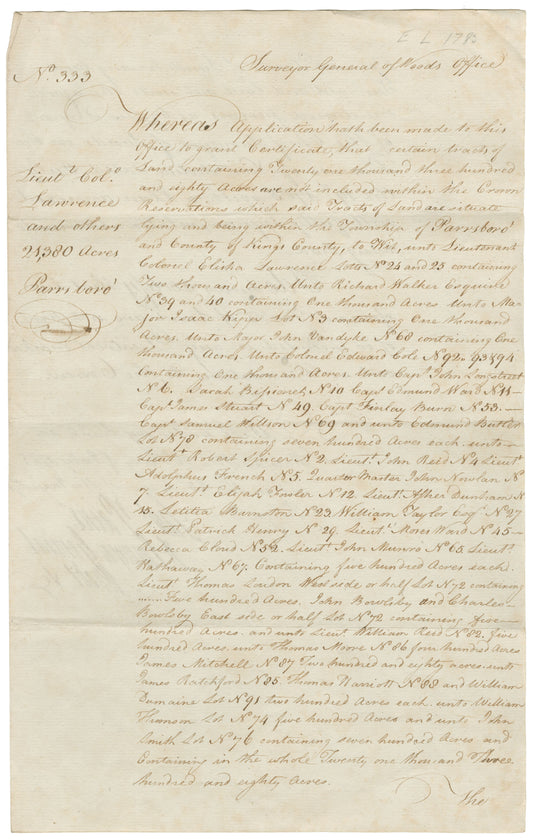 Nova Scotia Land Papers