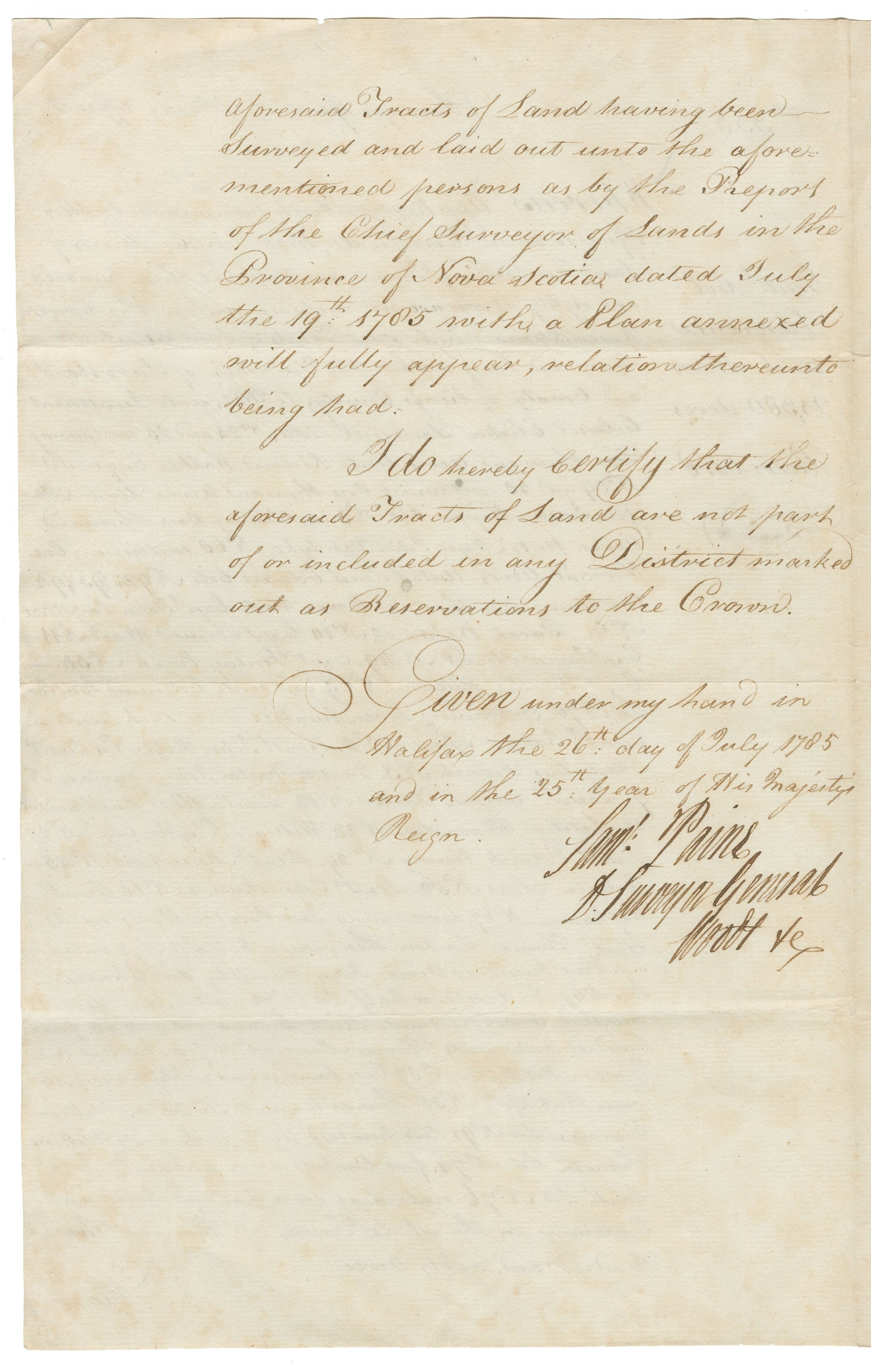 Nova Scotia Land Papers