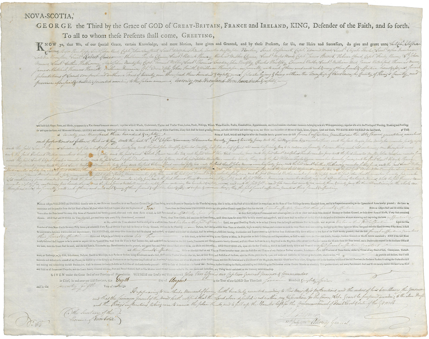 Nova Scotia Land Papers