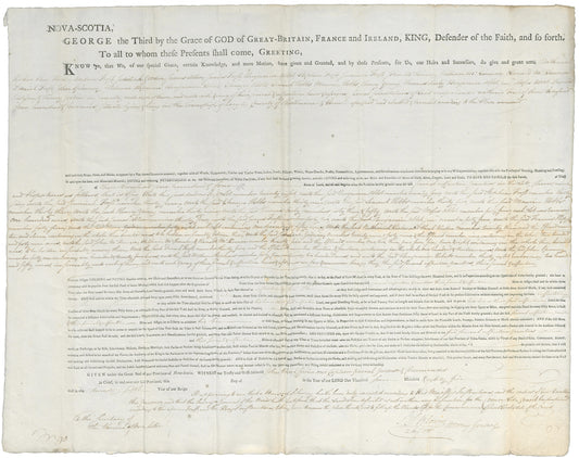 Ricker, Nathaniel and others – 1785 – Shelburne County - Draft Grant