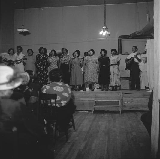 Money-raising minstrel show given by the African Baptist Church. July 1951.