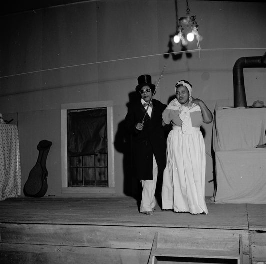 Money-raising minstrel show given by the African Baptist Church. July 1951.