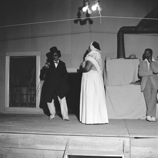Money-raising minstrel show given by the African Baptist Church. July 1951.