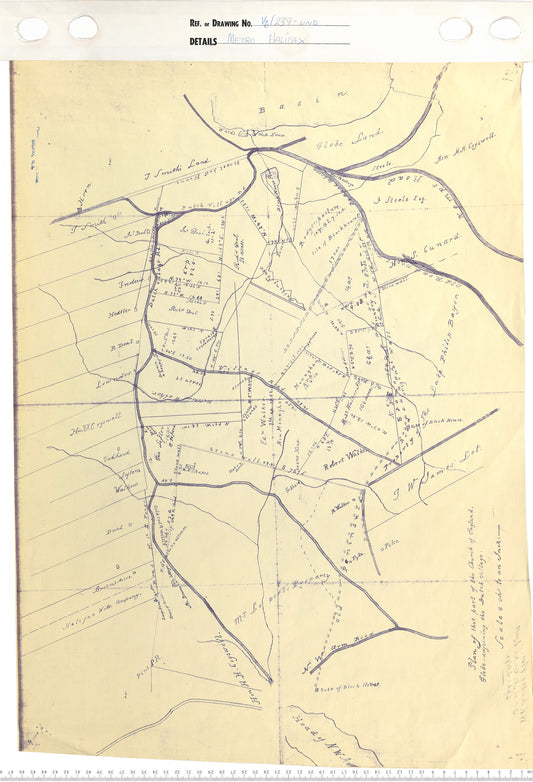 Plan of that part of the Church of England, Glebe-adjoining the Dutch village
