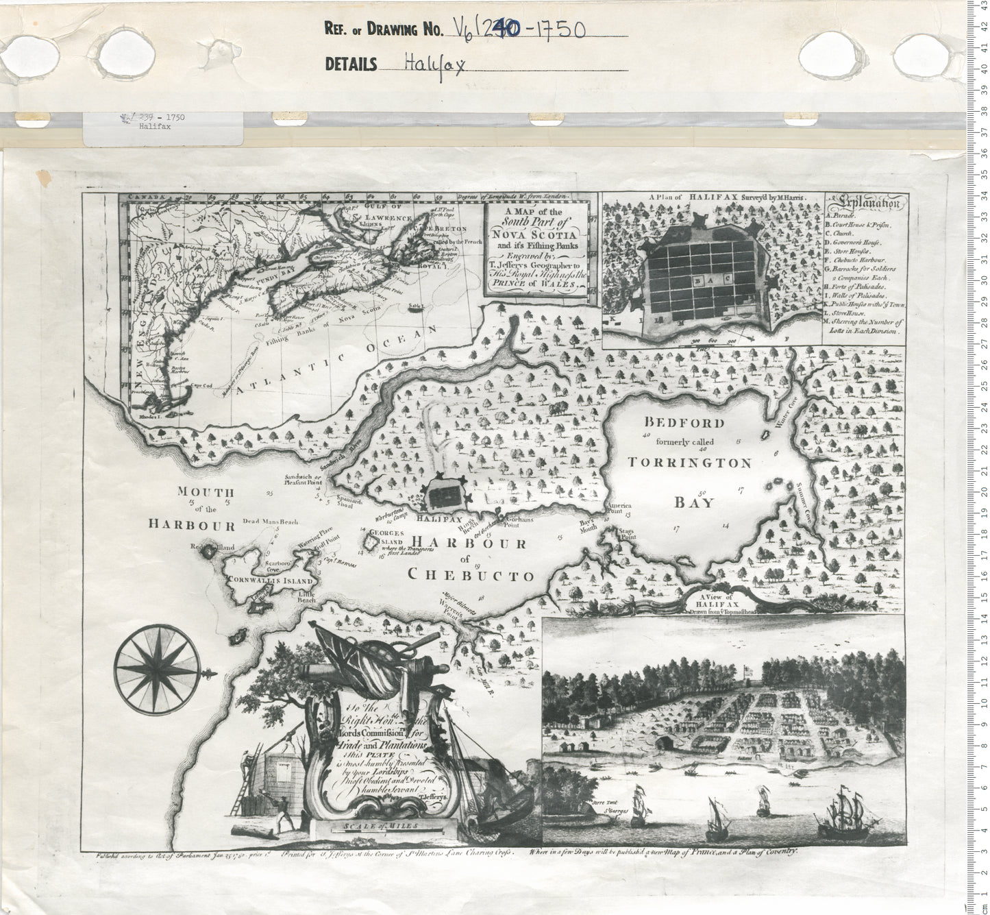 A map of the South Part of Nova Scotia and it's Fishing Banks