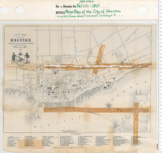 New Map of the City of Halifax Compiled from the most recent Surveys