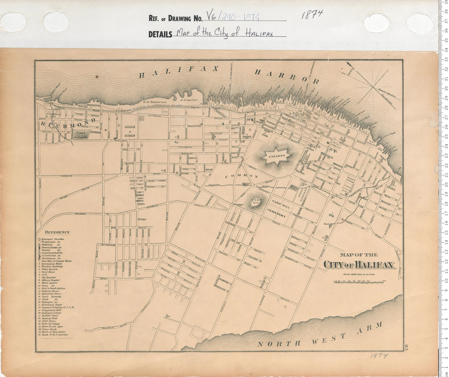 Map of the City of Halifax