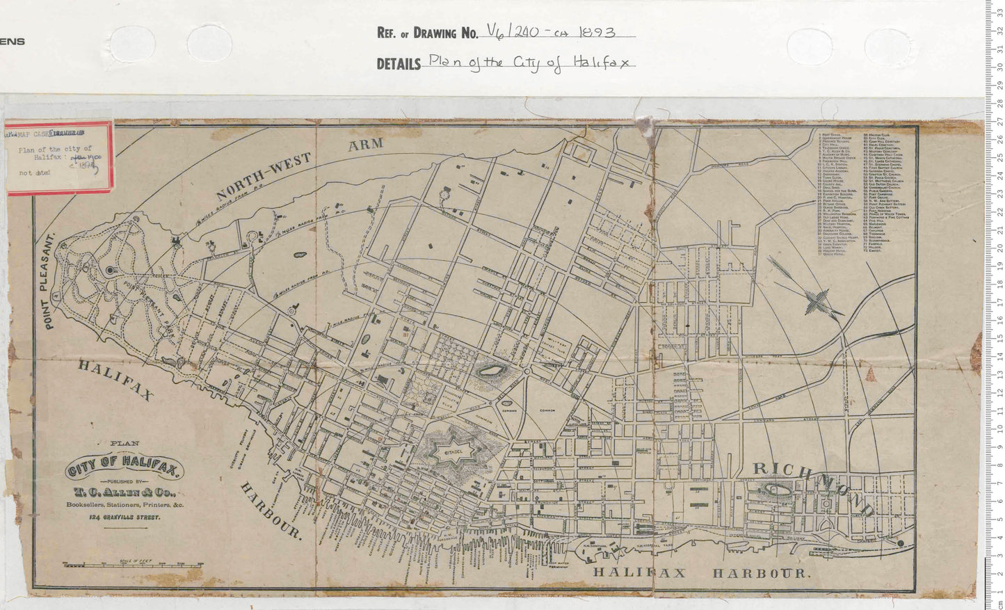 Plan of the city of Halifax