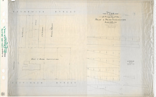 Plan of Property of the Deaf and Dumb Institution