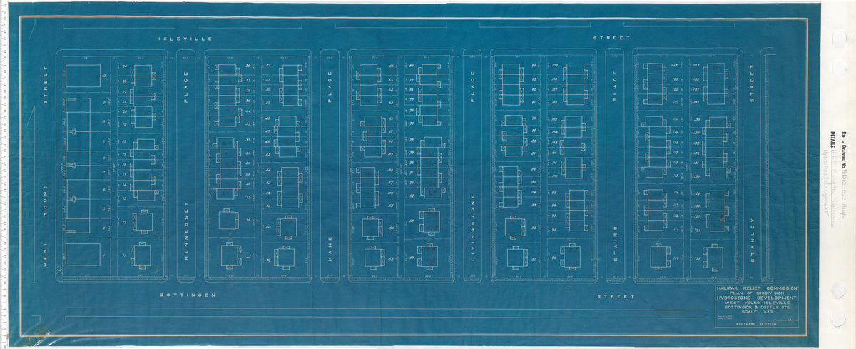 Plan of Subdivision Hydrostone Development West, Young, Isleville, Gottingen and Duffus Streets Southern Section