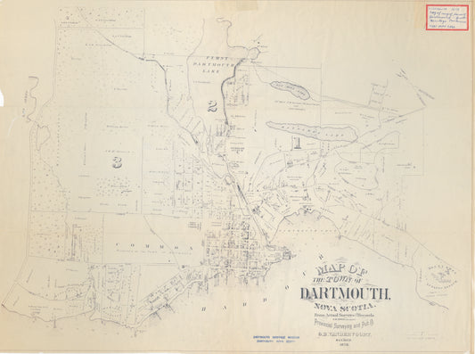 Map of the Town of Dartmouth, Nova Scotia