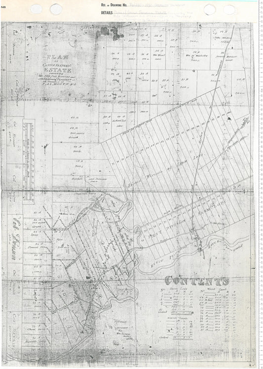 Plan of Castle Frederick Estate
