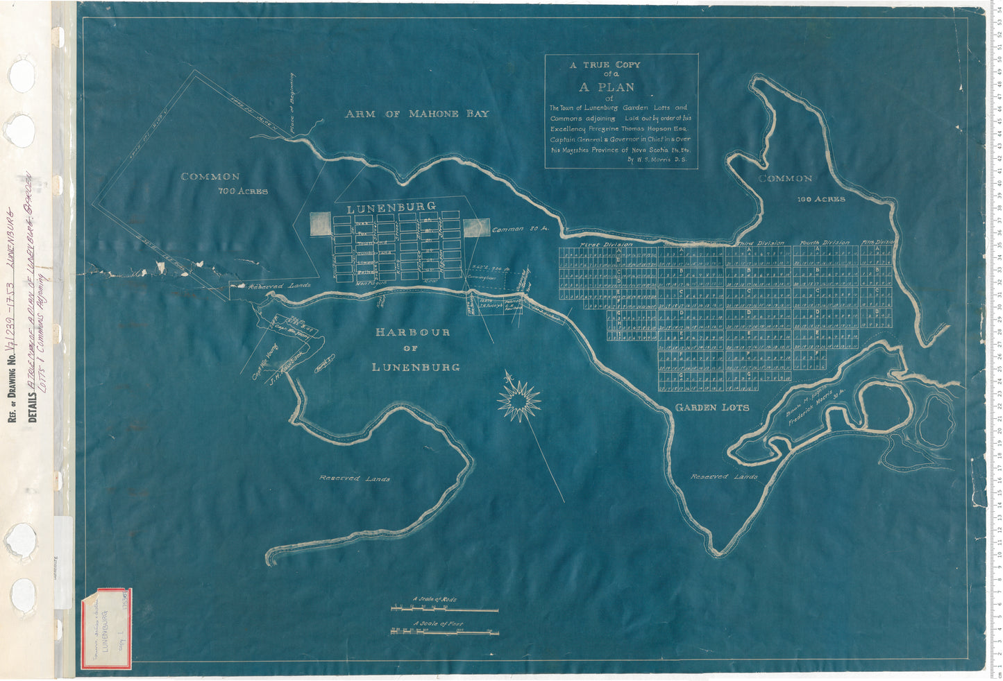 A True Copy of a Plan of Lunenburg Garden Lots and Commons Adjoining