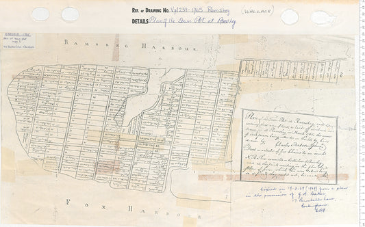 Plan of the Town Plot at Ramsheg