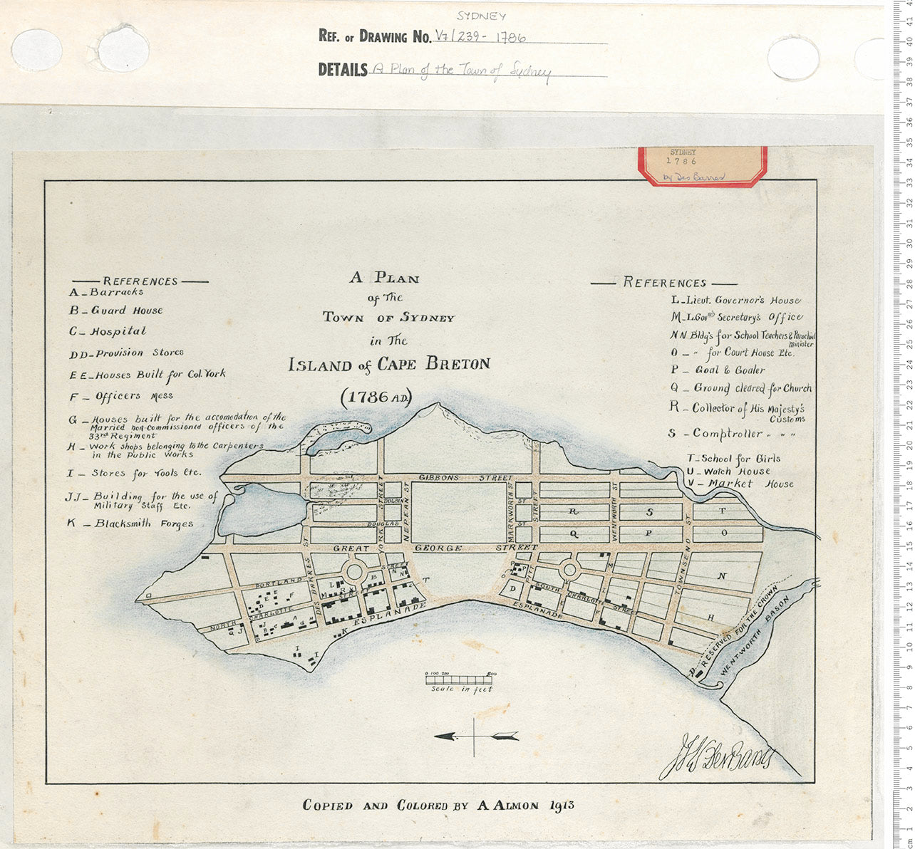 A Plan of the Town of Sydney