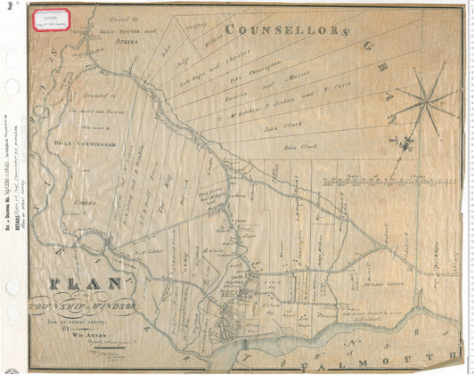 Plan of the Town of Windsor from Actual Survey