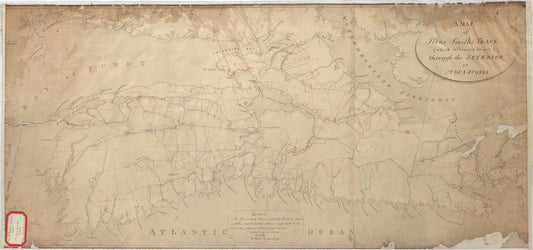 A map of Titus Smith's track