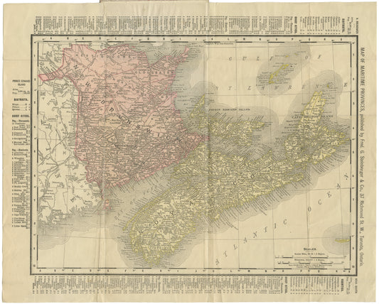 Steinberger's Gem Map of the Maritime Provinces