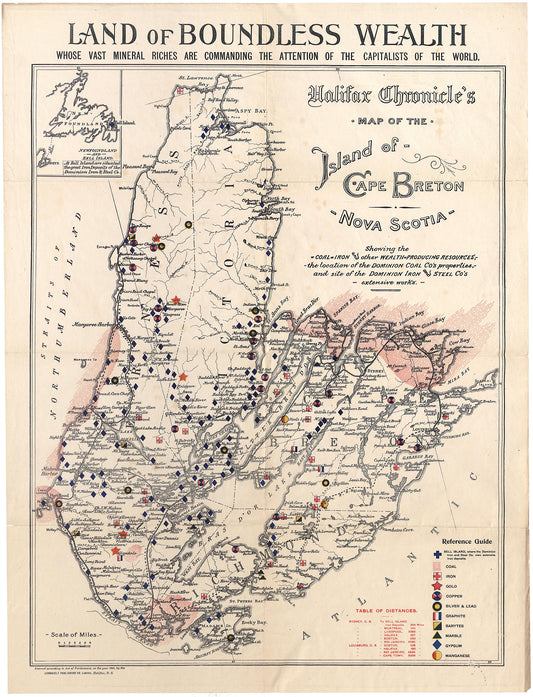 Land of Boundless Wealth - Map of the Island of Cape Breton