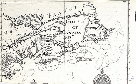A Map of New England, New France, New Scotland, Newfoundland
