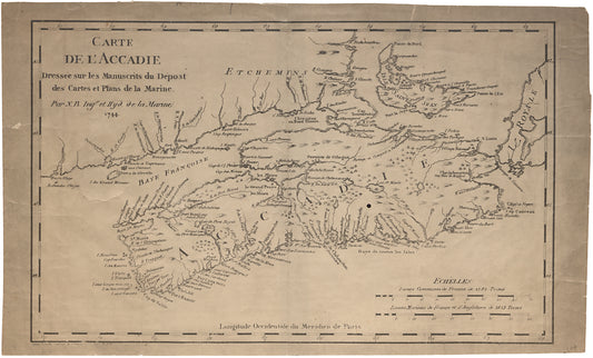 Carte de L'Accadie