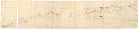 Plan of a Survey of a Proposed New Road