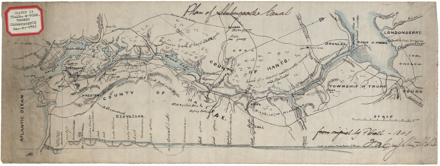 Plan of the Shubenacadie Canal