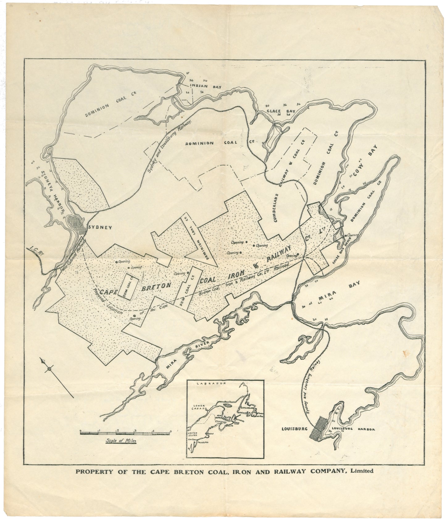 Property of the Cape Breton Coal, Iron and Railway Company Limited