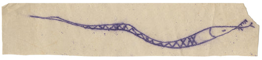 Tracing of a petroglyph of a snake