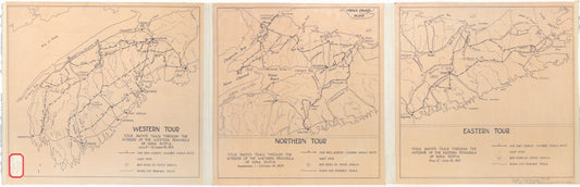 Andrew Mill Clark's Map of Titus Smith's Tour