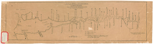 Plan of the River of Annapolis Royal in Nova Scotia