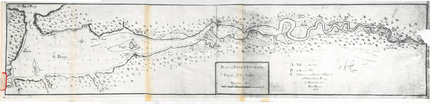 Plan of the River of Annapolis Royal in Nova Scotia