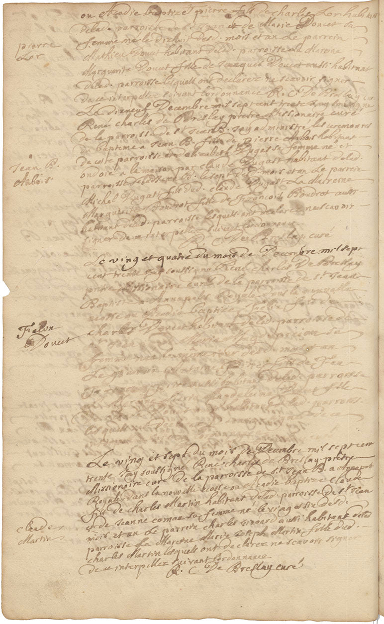 Claude Martin baptism 27 December 1730