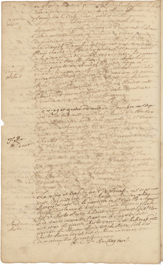 Claude Martin baptism 27 December 1730