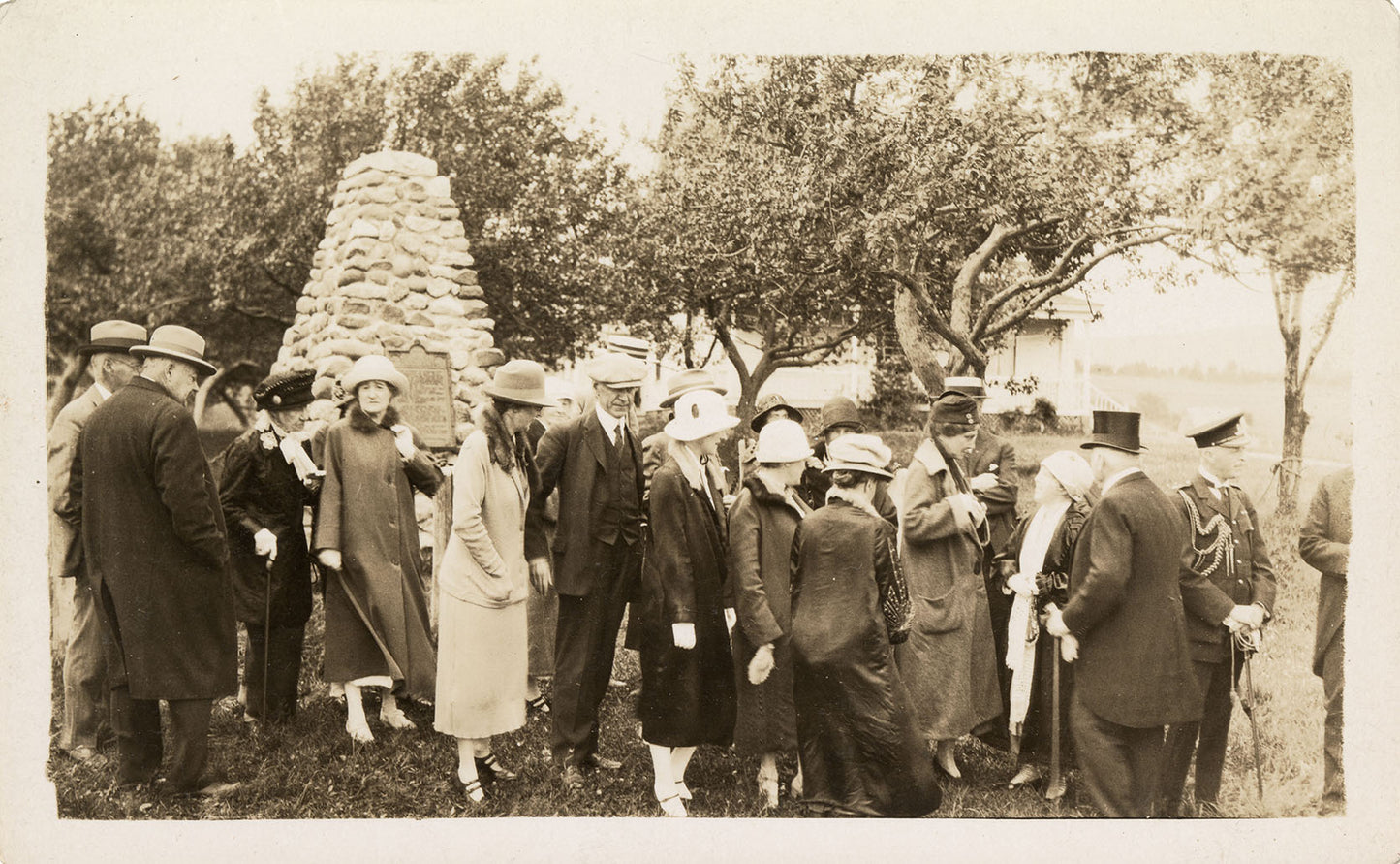 Unveiling of cairn at Lower Granville