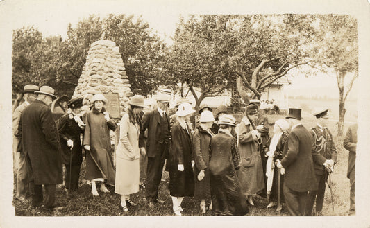 Unveiling of cairn at Lower Granville