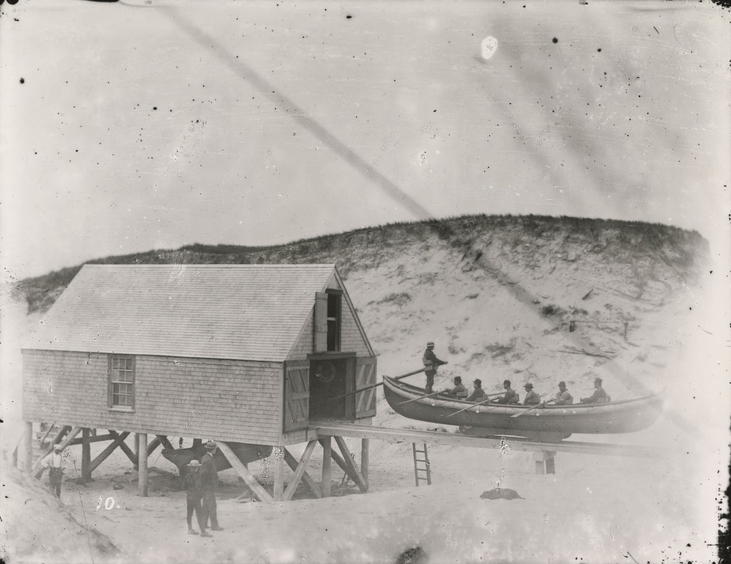 Life boat and boat house
