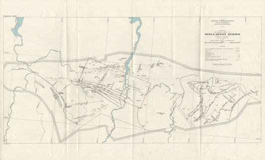 Diagram showing area of Stellarton series Pictou County NS