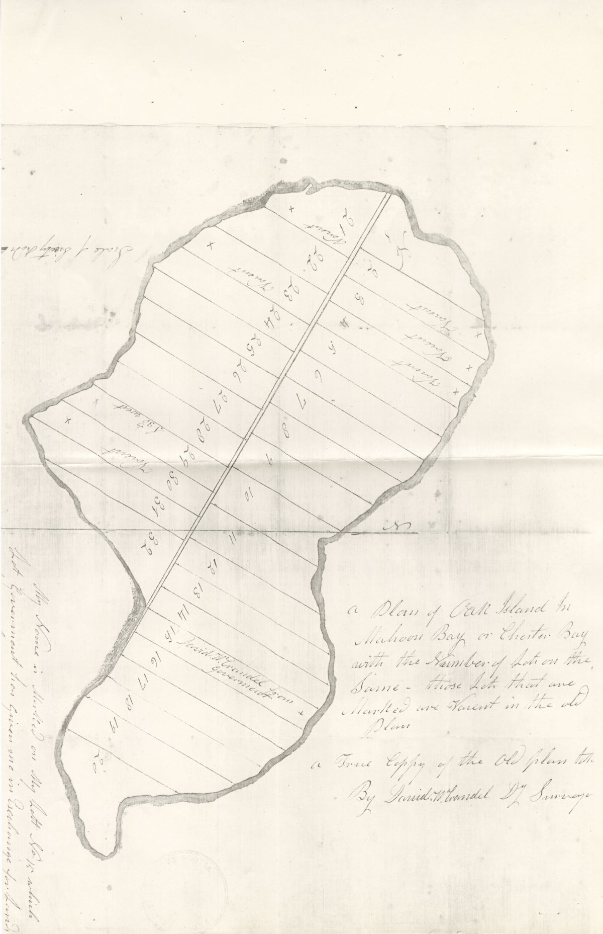 Oak Island Land for David W Crandel