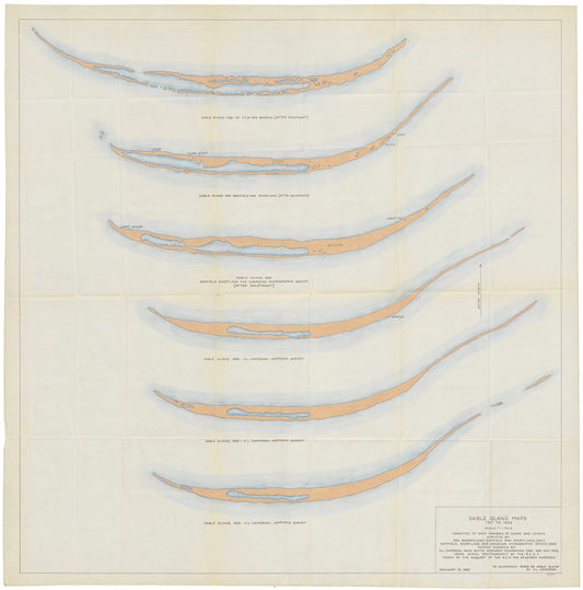 Sable Island Maps 1767 to 1959