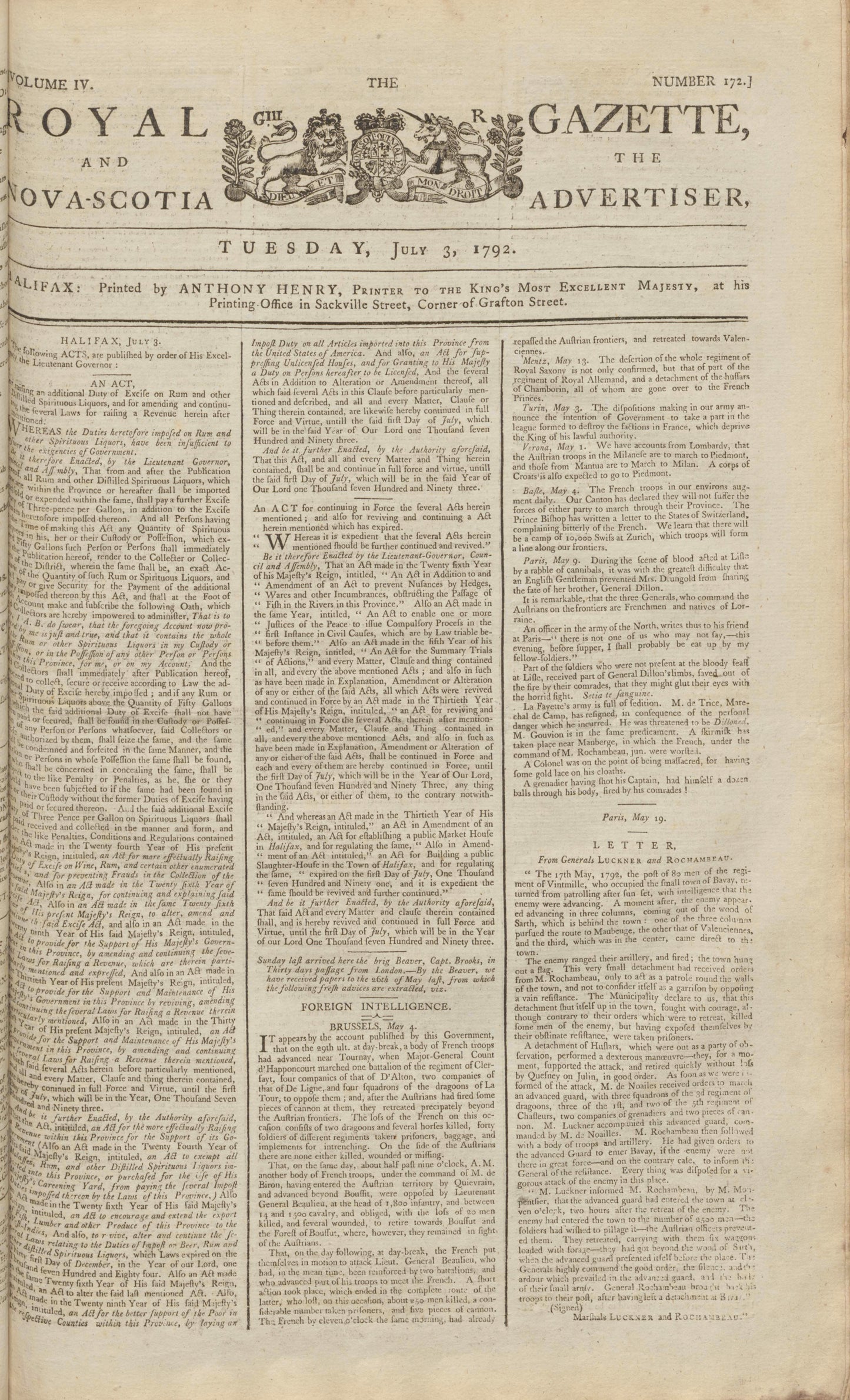 Newspaper advertisement for the return of two enslaved men, Digby