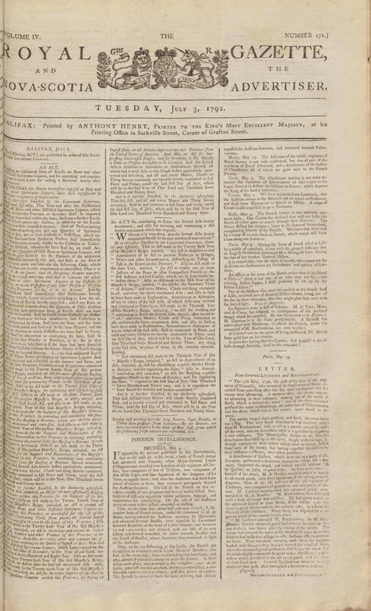 Newspaper advertisement for the return of two enslaved men, Digby