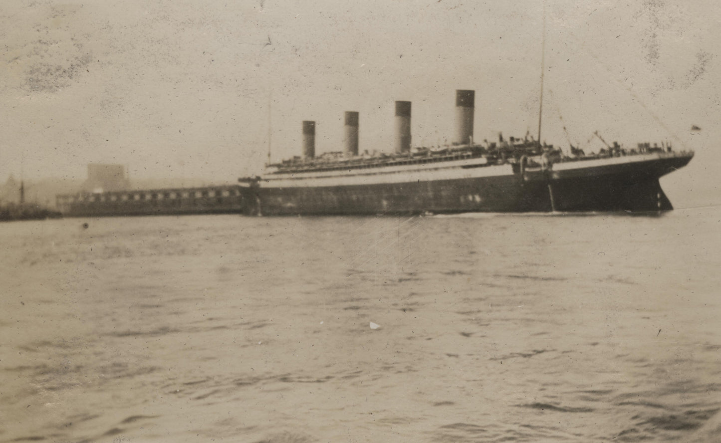 RMS Olympic docking at Pier 2, Halifax