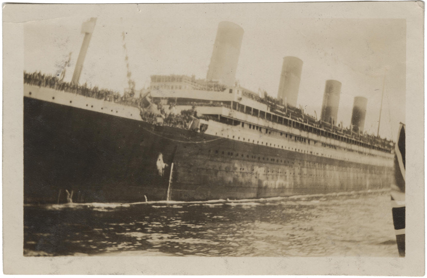 RMS Olympic, WWI troop ship, in Halifax Harbour