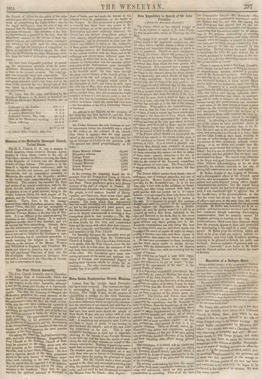 Wesleyan 21 June 1851 Page 397