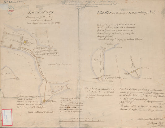 Plans of Ordinance Property in Nova Scotia, Lunenburg and Chester