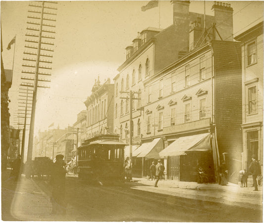 Tramcar on Hollis Street, Halifax