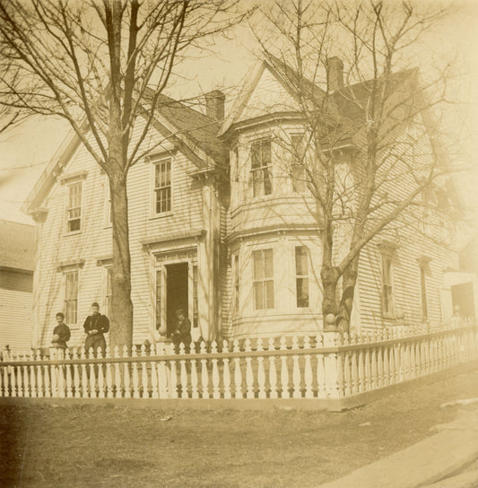 Group in front of house